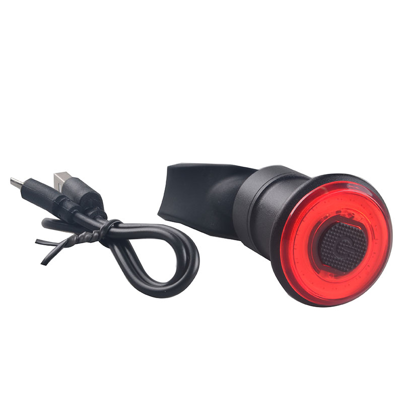 USB Rechargeable Intelligent Brake Bike Rear Light