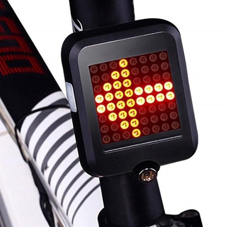 New Arrival Waterproof Warning Laser MTB Bicycle Brake Light USB Rechargeable Bike Turn Signal Lights With Intelligent Sensor