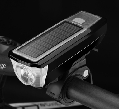 Bicycle light glare bicycle headlight flashlight solar charging horn riding light mountain bike accessories equipment